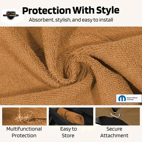 Seat Armour Seat Protector Towel 'Jeep Smiley Face' - Soft Machine Washable Jeep Seat Cover Towel - Easy to Install, Multipurpose Jeep Seat Towel - Black in Kuwait