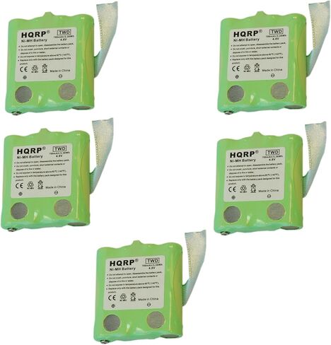 حزمة بطارية قابلة لإعادة الشحن HQRP متوافقة مع UNIDEN GMR1438-2 GMR1438-2CK GMR2872-2CK GMR1558 GMR1558-2ck GMR1588 GMR1588-2ck راديو ثنائي الاتجاه in Saudi Arabia