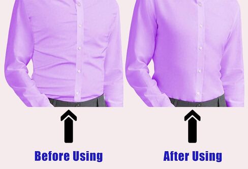 Professional Shirt Stays for Men - Military-Grade Adjustable Elastic Garters with Non-Slip Steel Clips | All-Day Shirt Tuck Solution for Police, Uniforms & Formal Wear in Kuwait