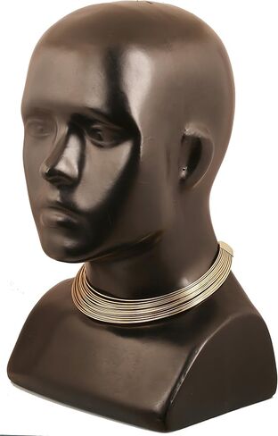 Touchstone Indian Bollywood Handcrafted Designer Jewelry Stylish Torque Necklace in White Or Gold Or Oxidized Silver Tone for Women. in Saudi Arabia