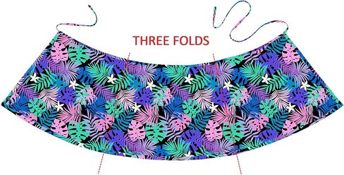 Aobute Womens Summer Upf 50+ شاطئ Sarong تداخل التعادل الجانبي تنورة السباحة (بدون ملخصات) in Kuwait