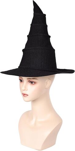Elphaba Hat Glasses Witch Costume Accessories Round Metal Frame Eyeglasses Headwear in Saudi Arabia