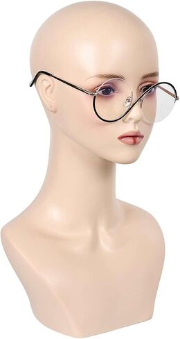 Elphaba Hat Glasses Witch Costume Accessories Round Metal Frame Eyeglasses Headwear in Saudi Arabia