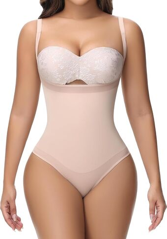 SHAPSHE Tummy Control Thong Shapewear For Women High Waisted Body Shaper Panties Slimming Girdle Compression Underwear in Saudi Arabia