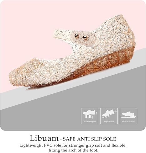 صندل الهلام للبنات أحذية أميرة الأحلام على غرار الفتيات - أحذية أميرة صيف جديدة غير قابلة للانزلاق in Kuwait