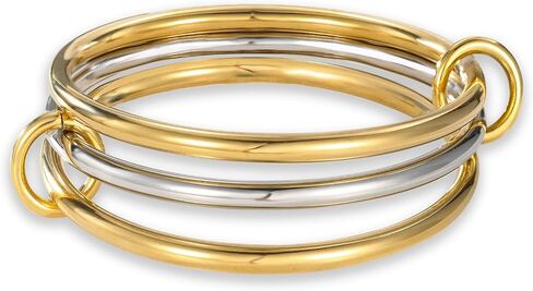 Gold/Silver Bangles Bracelets For Women, 14k Gold Plated Rhinestone Multi Layer Stackable Tennis Bracelet Set, Trendy Dainty Non Tarnish Jewelry Gift for Women in Kuwait