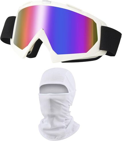 Dirt Bike Goggles ATV Off-Road Riding Motorcycle Motocross Glasses with Sun UV Protection Balaclava Full Face Cover in Kuwait