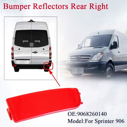 Sprinter Van Rear Left Bumper Reflector Marker Driver Side for Mercedes Sprinter 906 for VW Crafter 2006-2016 A9068260040 9068260040 in Kuwait