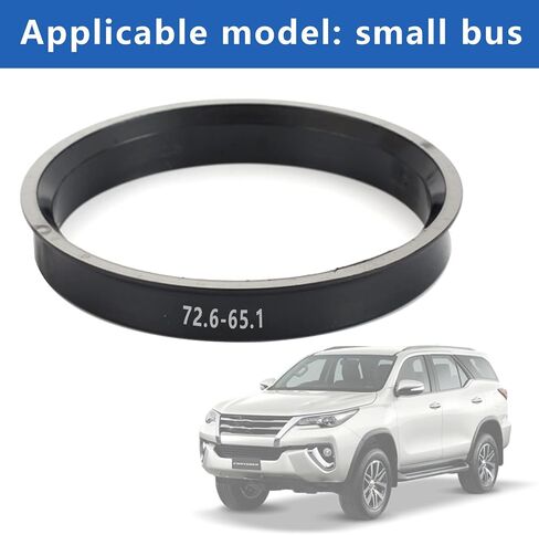 Car Hub Centric Rings 72.6-65.1 mm Set of 4 ABS Plastic Hub Rings in Saudi Arabia