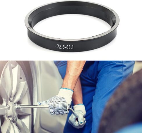 Car Hub Centric Rings 72.6-65.1 mm Set of 4 ABS Plastic Hub Rings in Saudi Arabia