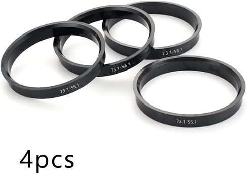 Car Hub Centric Rings 72.6-65.1 mm Set of 4 ABS Plastic Hub Rings in Saudi Arabia