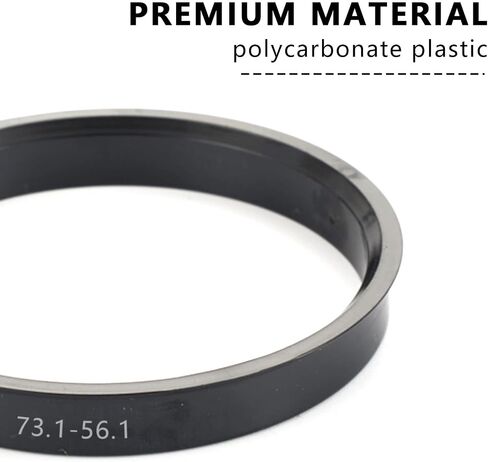 Car Hub Centric Rings 72.6-65.1 mm Set of 4 ABS Plastic Hub Rings in Saudi Arabia