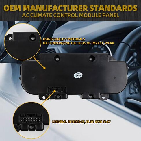 DASBECAN AC HEATER CONTROM CONTROL PANELLAY لوحة مفتاح متوافقة مع 2014-2018 DODGE RAM1500 3500 19-24 1500 CLASSIC استبدال# 68186217AD 6823676AB in Saudi Arabia
