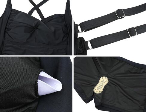 Firpearl Women's Tankini Swimsuit Contumn Control Suites Suits Suits Flowy Swim Dress مع شورتات 2025 in Kuwait