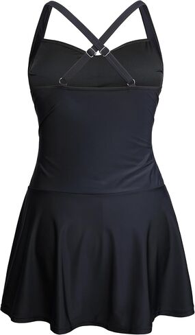 Firpearl Women's Tankini Swimsuit Contumn Control Suites Suits Suits Flowy Swim Dress مع شورتات 2025 in Kuwait