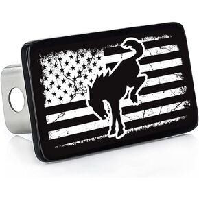 FORD Bronco Trailer Tow Hitch Cover - 2 INCH Receiver - Solid Brass UV Printed