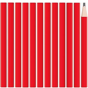 36 Pcs Carpenter Pencils Bulk, Flat Black Lead Octagonal Construction Pencils, Woodworking Marking Pencils