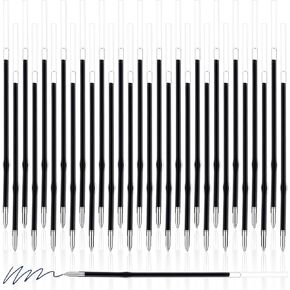 30 Pieces Retractable Ballpoint Pen Refills Ink Pen Refills 1.0 mm Retractable Ballpoint Refills for Office School Supplies, Medium Point (Blue)