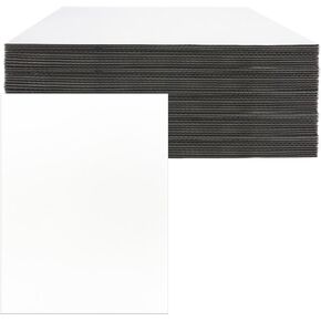 12 x 15 Inch Corrugated Cardboard Sheets Flat Layer Pads White rectangle Separators Bulk Flat Card Boards Inserts for Packing, Shipping,Art,Mailing,Diy Crafts,T-Shirts，Divider Backing 50 Pack