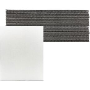 12 x 15 Inch Corrugated Cardboard Sheets Flat Layer Pads White rectangle Separators Bulk Flat Card Boards Inserts for Packing, Shipping,Art,Mailing,Diy Crafts,T-Shirts，Divider Backing 50 Pack