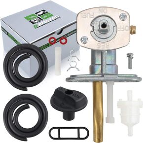 Fuel Valve On Off Reserve Petcock for Arctic Cat 250 300 400 500 ATV with Fuel Line