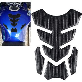 TOMALL 3D Gas Tank Protector for Motorcycle Tank Pad Decal Soft Rubber Tank Pad Protector Sticker Anti Slip Waterproof Sticker Motorcycle Sticker Modified Decoration (Black)