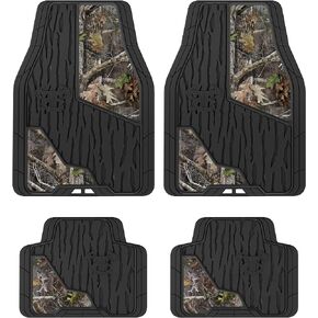 TrueTimber™ 4-Piece Kanati Floor Mats - All-Weather Protection, Heavy-Duty, Full Coverage, Universal Fit, All-Season Trim to Fit Mats with Authentic Camouflage Pattern - (Camo)