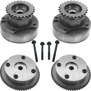 4PCS Intake ＆ Exhaust VVT Cam Phaser Timing Camshaft Sprocket Fit for Expedition Mustang Explorer Taurus, Lincoln Navigator F150 3.5L EcoBoost Engine Timing Camshaft Gear OE# T4Z-6C525-B AT4Z-6256-B