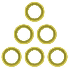 UTSAUTO 6Pcs Gearcase Drain Plug Seal 12-19183Q02 Lower Unit Seals Replacement for 3/8"-16 Drain Fill Screws