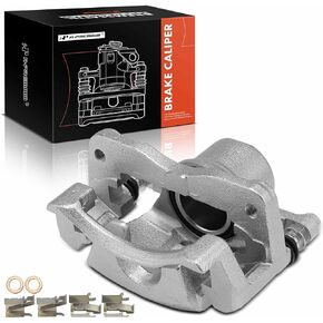 A-Premium Disc Brake Caliper Assembly with Bracket Compatible with Select Toyota Models - Yaris 2006 2007 2008 2009 2010 2011 2012 2013 2014 2015, L4 1.5L - Front Left Driver Side