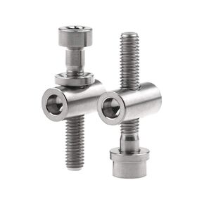 Titanium M5x30mm Ti Bolt Nut Washer for Thomson Seatpost Cycling Screws (Gold)