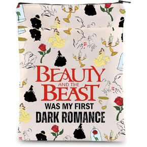 ENSIANTH Beauty Fairy Movie Inspired Book Sleeve Beast Belle Fans Gifts Dark Romance Bookish Gift A Tale as Old as Time Gift (Dark Beauty BS)