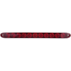 cciyu 1x 15 11LED Trailer Tail Light Bar Led Stop Turn Tail Light Bar Truck Trailer Identification Light Bar Led Strip Light Third Brake Light Bar (Clear Lens red Light)
