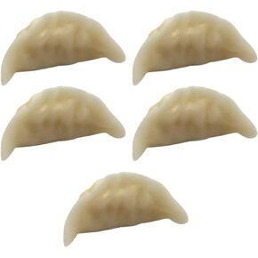 NOLITOY 5pcs Fake Dumplings Model Lifelike Simulation Decorative Food Artificial Dumpling for Restaurant Display Photography Props