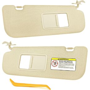 SENSHINE Right Passenger Side Sun Visor for Hyundai Elantra 2011 2012 2013 2014 2015 Avante MD, Replacement Assembly 852103X000TX, Gray
