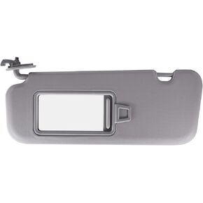Driver Side Sun Visor Fits for Hyundai Elantra AD 2016 2017 2018 2019 Part Number 85210-F0100TTX Front Left, Sun Protection Shade, Makeup Mirror, Gray
