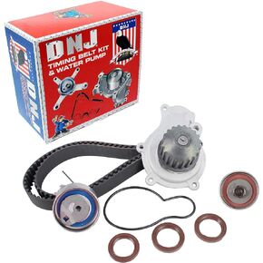 DNJ TBK151BWP Timing Belt Kit with Water Pump/for 2003-2010 / Chrysler, Dodge, Jeep/Caravan, Liberty, PT Cruiser, Sebring, Stratus, Voyager, Wrangler / 2.4L / DOHC / 16V / EDZ/VIN 1, VIN 9