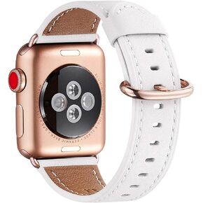 WFEAGL Compatible with Apple Watch Band 41mm 40mm 38mm 45mm 44mm 42mm Women, Top Genuine Leather Band Replacement Strap for iWatch Band Series SE 9 8 7 6 5 4 3 2 1