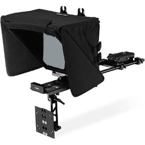 PROAIM Ultra Modular Teleprompter ULTM-01. Fits 12" LCD Monitors/Tabs. Comes with Collapsible Hood & 75mm VESA Mount