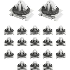 20Pcs Rocker Moulding Clip,Rocker Wheel Flare Moulding Clips,Car Accessories Car Front Lower Fender Rocker Molding Retainer Clip,Replace 68172491AA 68271803AA 68395627AA GM 11571175 19352782