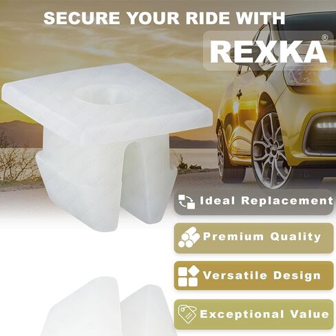 Rexka 10 قطعة المصد الأمامي دعم سبلاش درع تحت غطاء النايلون الجوز جروميت M5.5 المسمار 90189-06193 لتويوتا لكزس in Kuwait