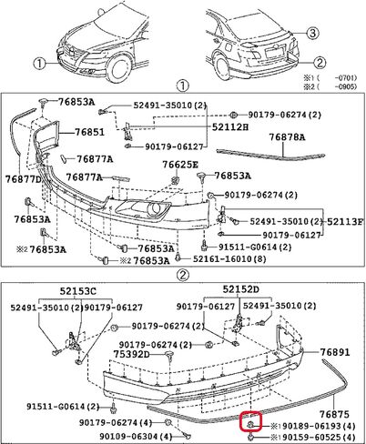 Rexka 10 قطعة المصد الأمامي دعم سبلاش درع تحت غطاء النايلون الجوز جروميت M5.5 المسمار 90189-06193 لتويوتا لكزس in Kuwait