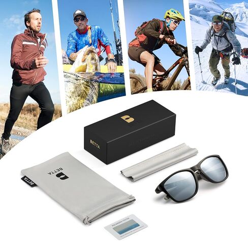 Polarized Sunglasses for Men and Women 100% UV Protection Sports Sunglasses Running Cycling Hiking Driving Rectangular in Saudi Arabia