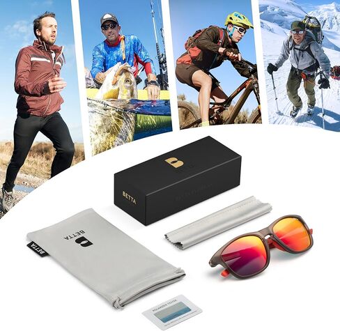 نظارات شمسية مستقطبة للرجال والنساء، حماية 100% من الأشعة فوق البنفسجية، نظارات شمسية رياضية للجري وركوب الدراجات والمشي لمسافات طويلة والقيادة مستطيلة in Kuwait