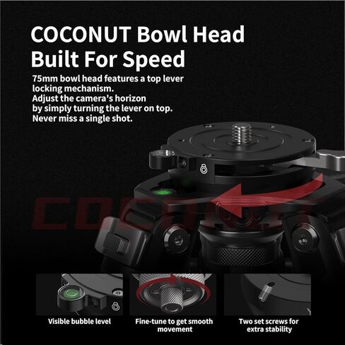 YC Onion Tripod Camera PINETA Peak Photo & Video Carbon Fiber Tripod Camera Tripods Camera Stand Stabilizer Camera Support Professional Travel DSLR Tripods in Kuwait