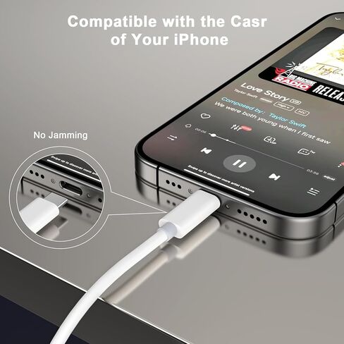 [Apple MFi Certified] iPhone 15 Aux Cord for Car,3.3FT Type C to 3.5 mm Headphone Aux Audio Adapter Dongle Cable Cord Car Stereo Compatible with iPhone 15 Plus/15 Pro Max,Samsung Galaxy S23+ S22 S21 in Saudi Arabia
