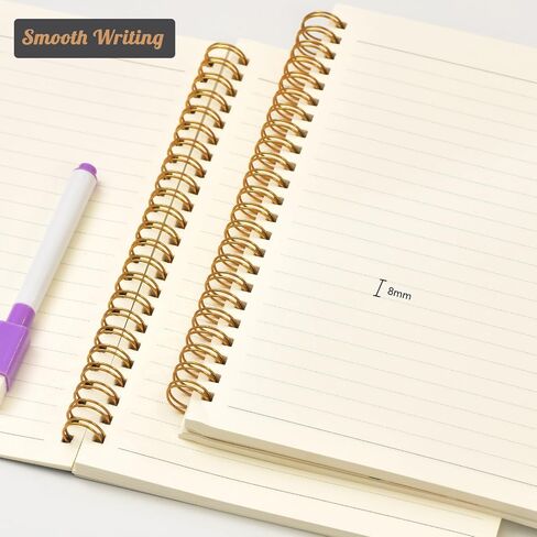 Spiral Notebook-3 Pack A5 Lined Journal Notebooks, 8.3'' x 5.8'' Spiral Notebook, Small Cute Notebooks for Women, College Lined Notebook for Office & School Supplies in Saudi Arabia