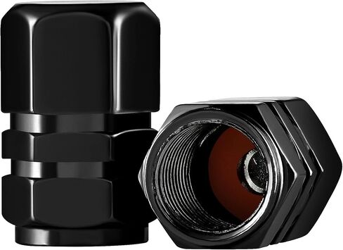 Tire Valve Caps (10-Pack) Universal Stem Covers for Cars, SUVs, Bike and Bicycle, Trucks, Motorcycles | Heavy-Duty | Airtight Seal | Hexagon Design| Light-Weight Aluminum Alloy | Screw-On in Saudi Arabia