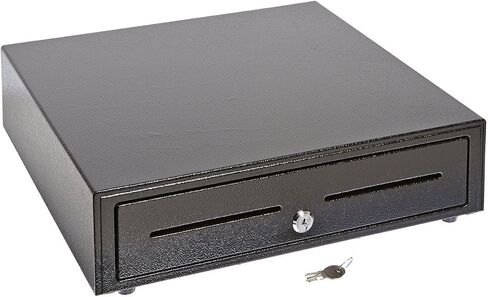 MMF-VAL1313E-04 VAL-U Line Cash Drawer, Printer Driven, 4 Bill/5 Coin Till, 13" W x 13" D x 4" H, Black in Saudi Arabia