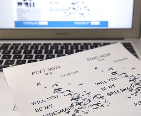 Wine Bottle Labels - 10 Sheets. 40 Bottle & Neck Labels - Make Your Own Custom Printable & Customized Wine Labels - Super Glossy & Waterproof Wine Label Stickers for Inkjet & Laser Printers in Kuwait